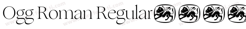 Ogg Roman Regular字体转换